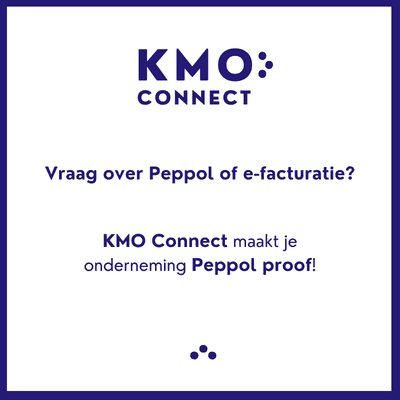 Starten met Peppol e-facturatie KMO Connect e-invoicing